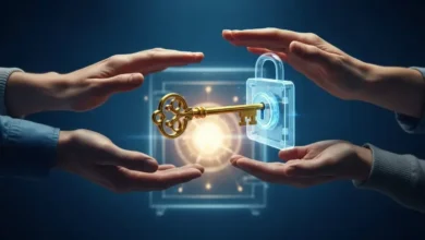 A family's hands holding a golden key representing the best life insurance companies' promise of security.