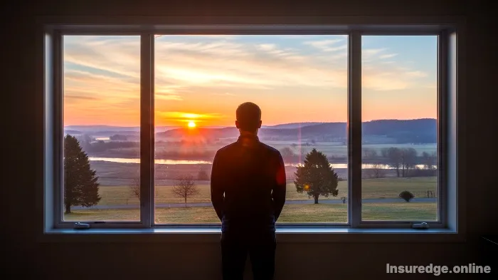 A person looking at a sunrise, symbolizing hope and taking control of mental health.