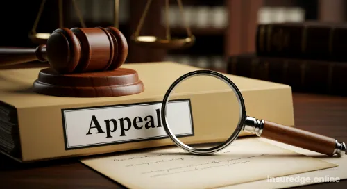 Legal documents and gavel for filing an insurance claim appeal