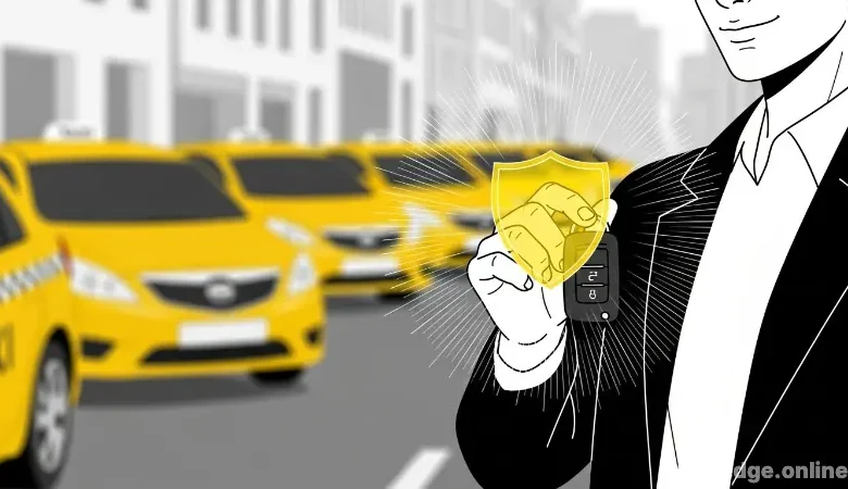 A driver protected by a non-owner car insurance policy shield while renting a car.